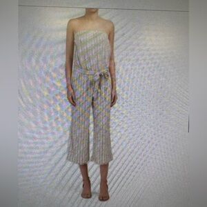 CLOTH & STONE JUMPSUIT WITH RAW HEM JUMPER SIZE SMALL.